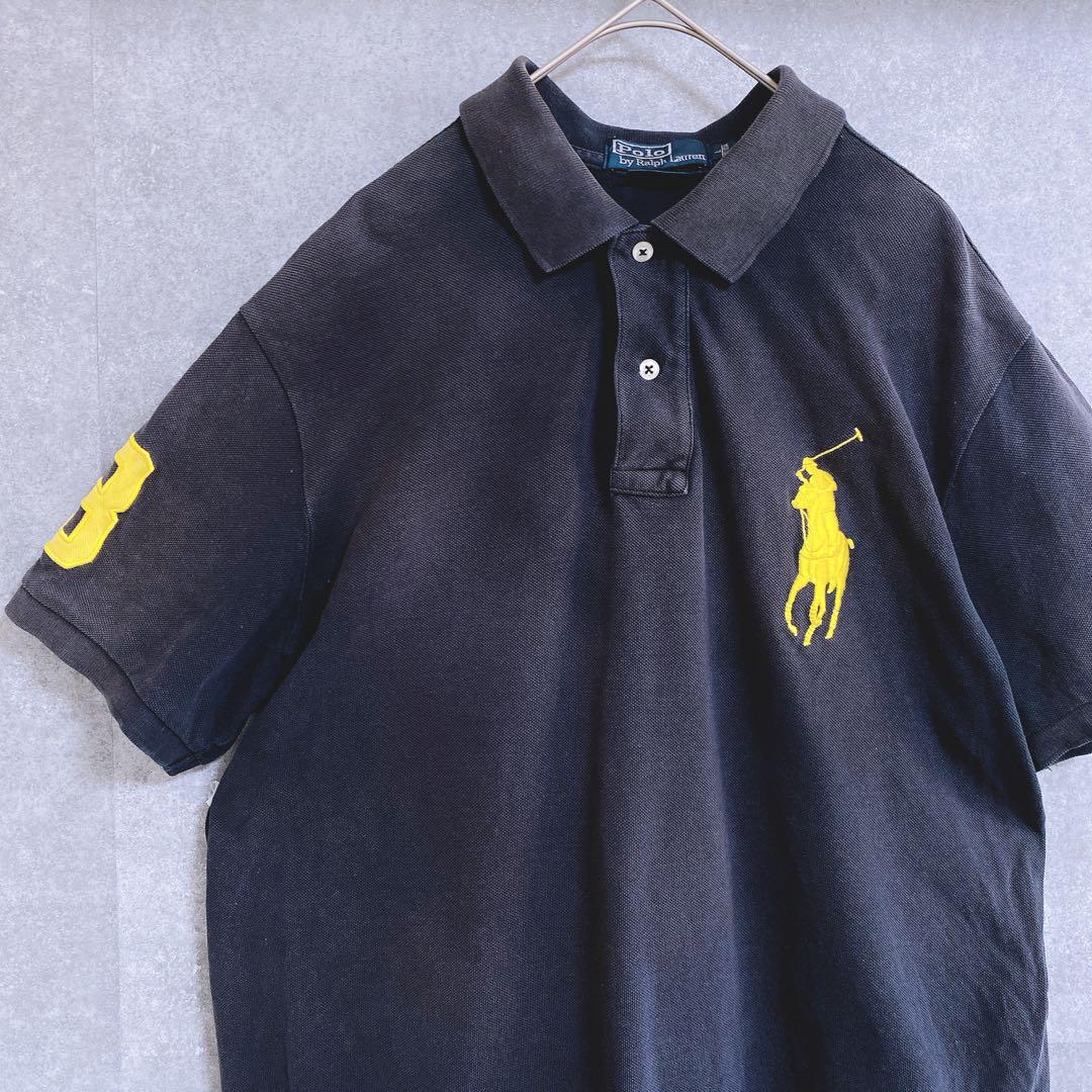 Polo by Ralph Lauren ブラック ポロシャツ ビッグポニー - メルカリ