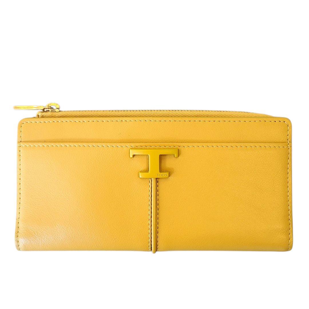 ✨新品未使用✨ TOD'S　トッズ　Tタイムレス　財布　長財布　マスタード