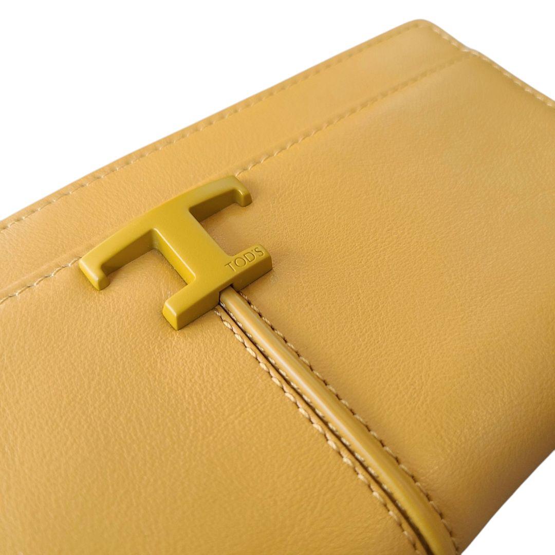 ✨新品未使用✨ TOD'S　トッズ　Tタイムレス　財布　長財布　マスタード