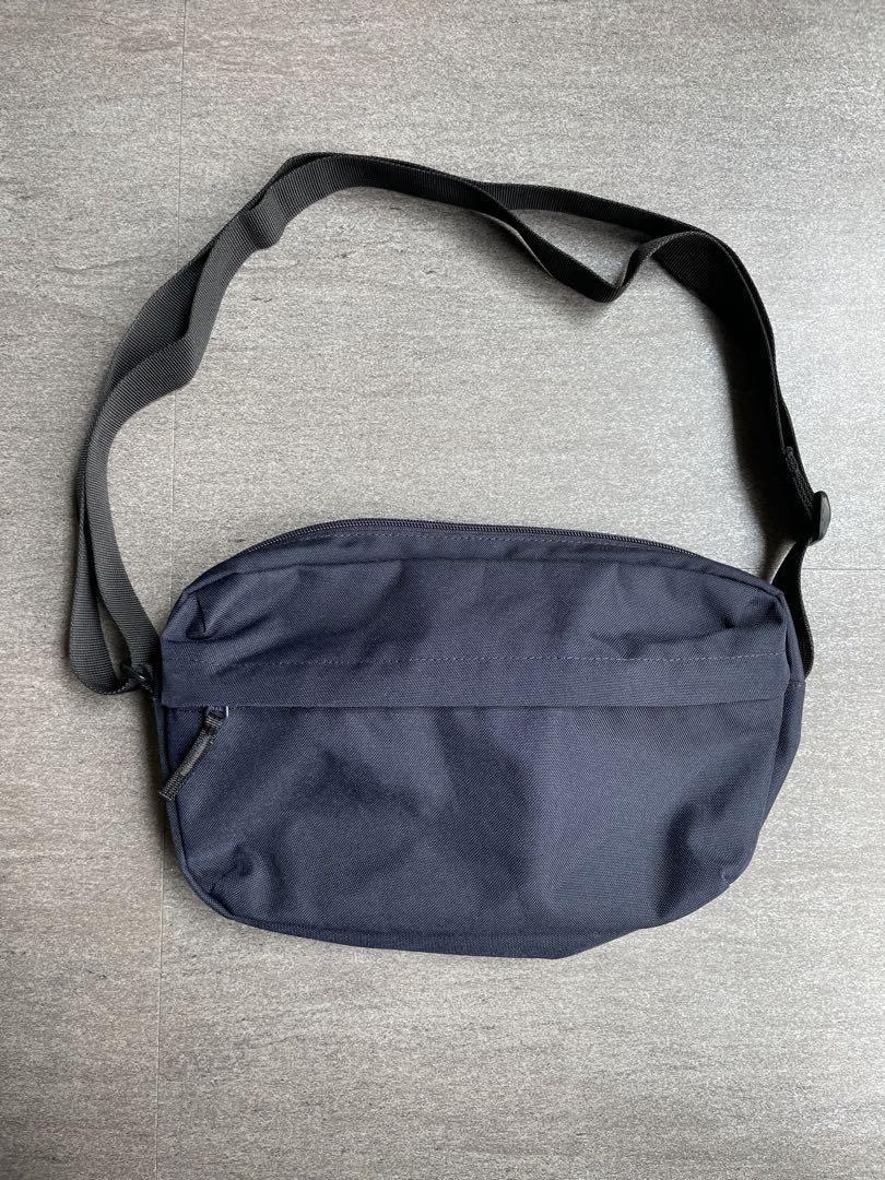 【美品】無印良品 撥水ショルダーバッグ ネイビー 紺
