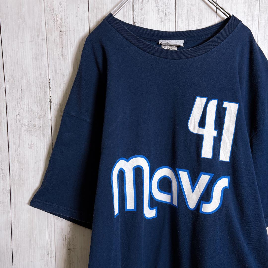 【入手困難】2000s 古着 NBA ダークネイビー Tシャツ #051
