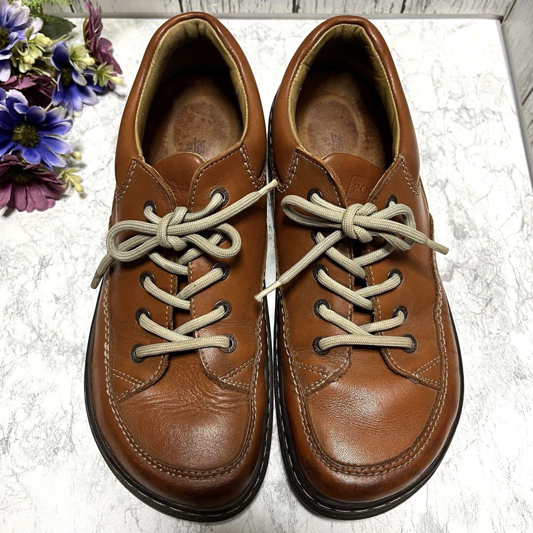 【良品】ビルケンシュトック レザー レースアップ コンフォート シューズ