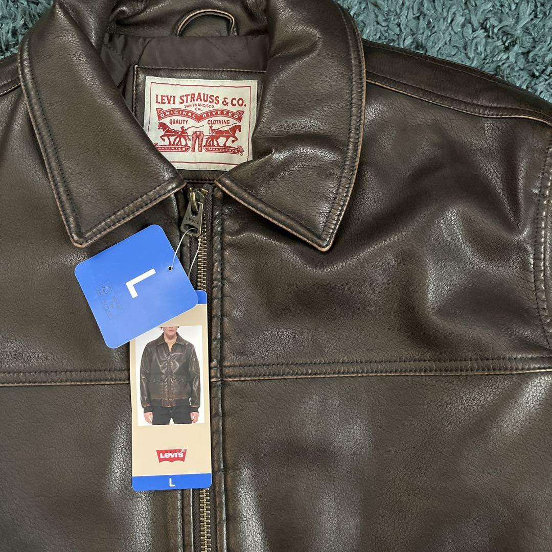 LEVI'S フェイクレザージャケット A-2フライトジャケット 新品