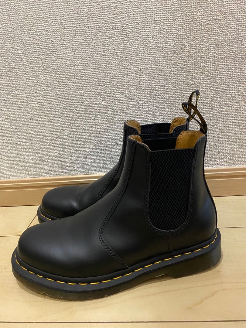 サイドゴアブーツ ブラック レザー