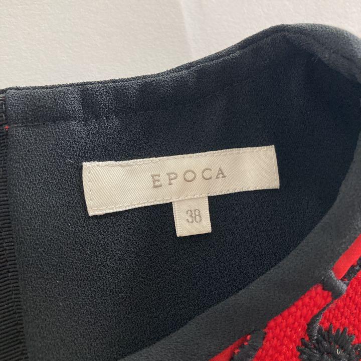 在庫セール Hc18 素敵 EPOCA エポカ ノースリーブワンピース 立体花柄刺繍 38 IlX8R-m27178622006 安いセール