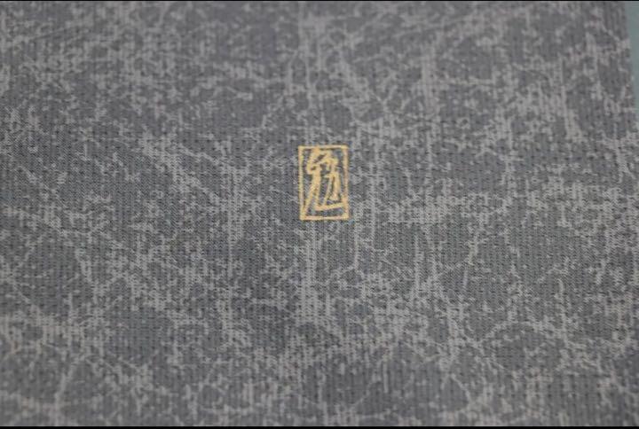 品質保証人気 染め大島 枯葉に小さな花 落款有 Vm2Fd-m27181479023 在庫得価