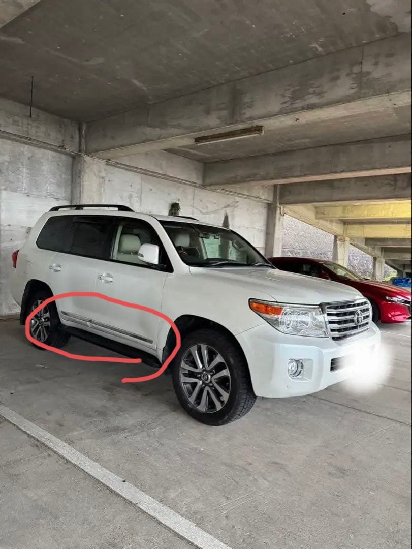 ランクル　中期　ドアモール　トヨタ純正品　サイドプロテクションモール