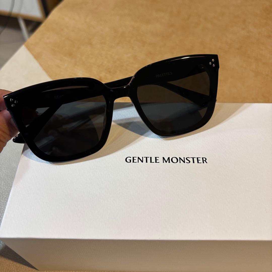 GENTLE MOSTERPALETTE.S ブラック スクエアサングラスGENTLE MONSTER