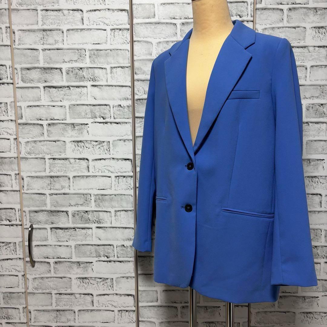 ZARA ザラ テーラードジャケット 青 ブルー Mサイズ