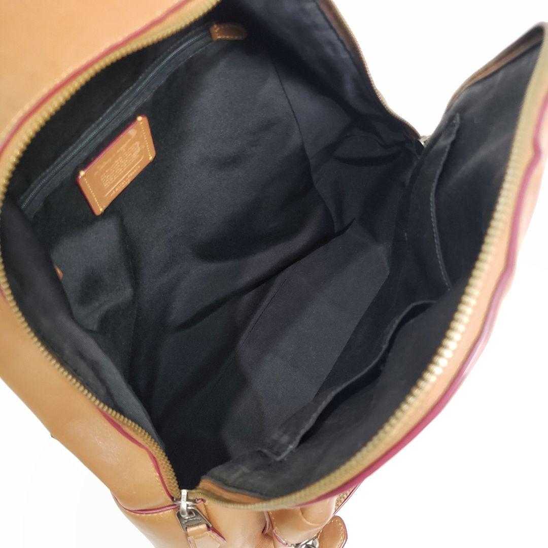 希少✨美品 COACH オールレザーバックパック ミッキーコラボ ブラウン