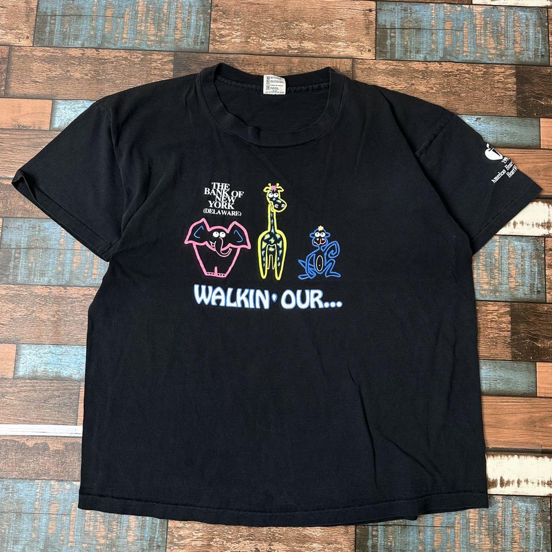 90s ヴィンテージ 古着 シングルステッチ USA製 アニマル t