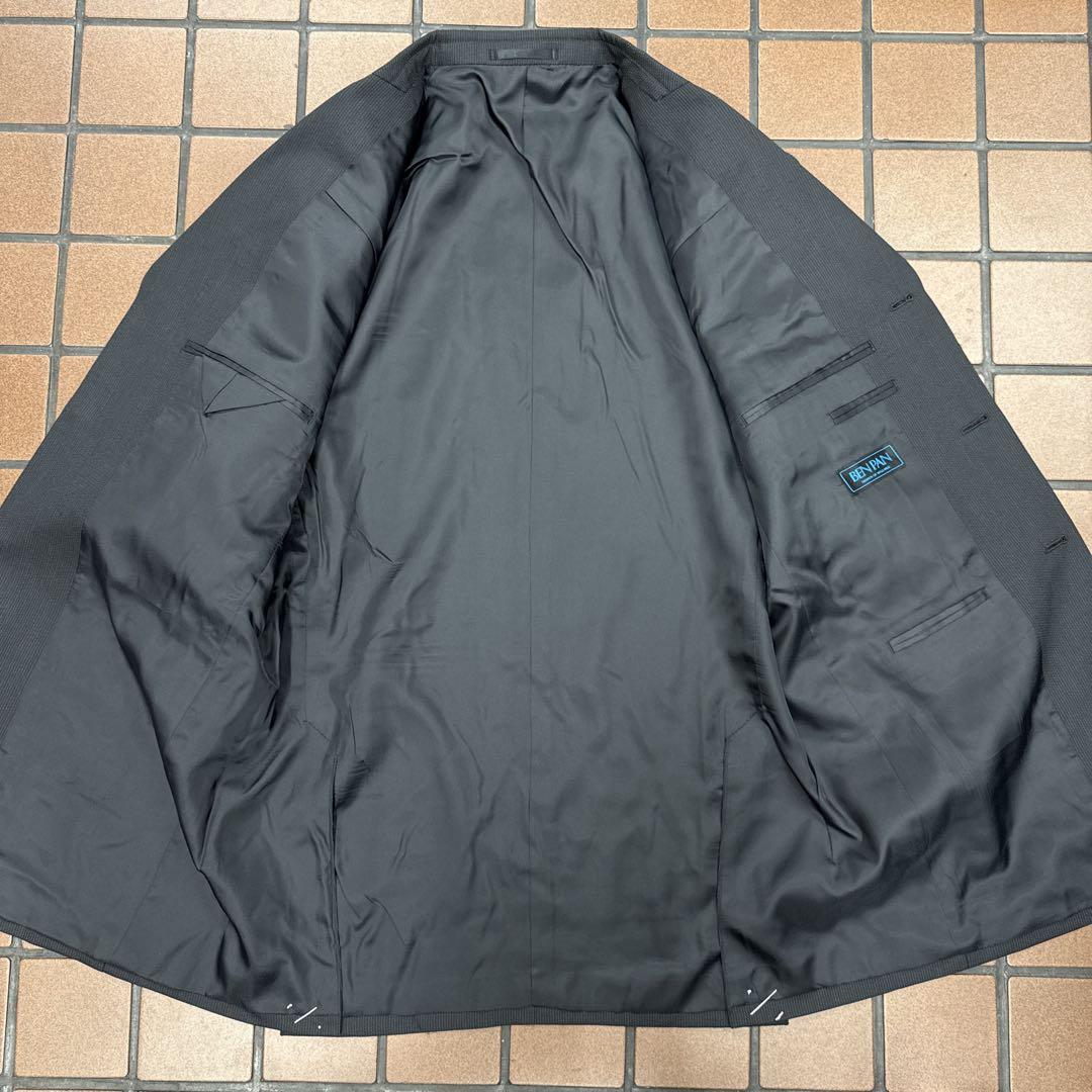 新品 BE7 XL メンズスーツ シングルスーツ グレー系 セットアップ ウール