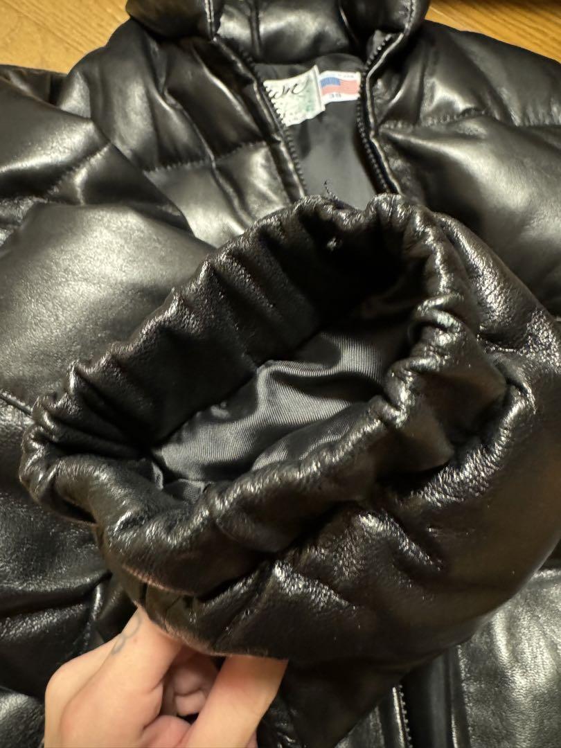 Schott NYC Down ブラック ダウンジャケット サイズ38 【美品】