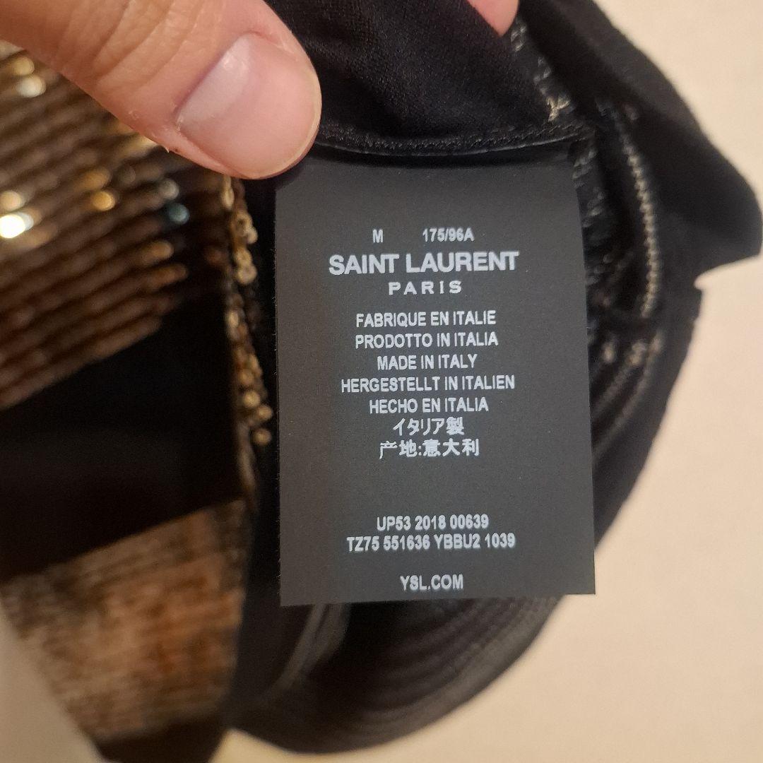 SAINT LAURENT スパンコール 半袖Tシャツ