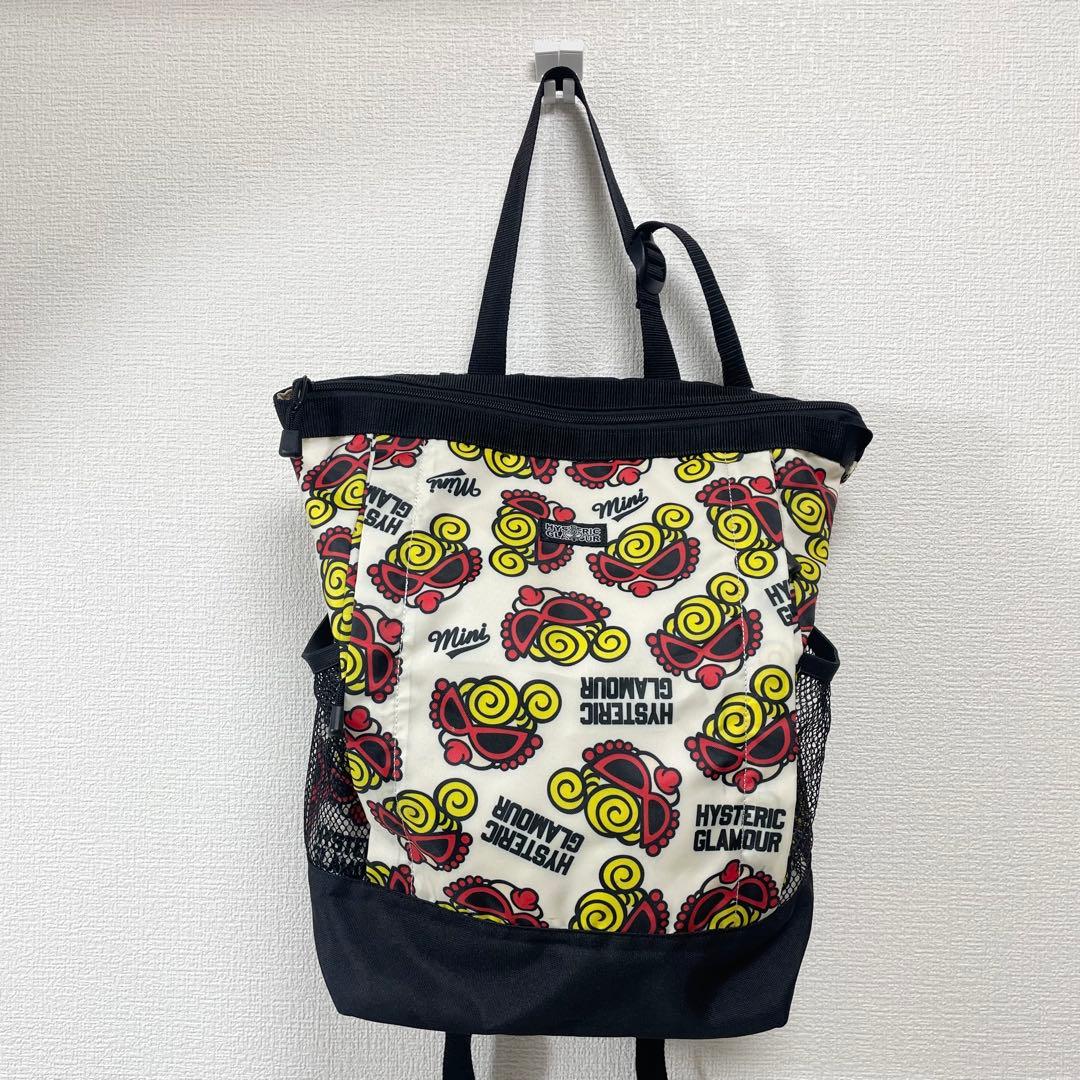 ヒステリックミニ　2WAYバッグ　リュック　バックパック　フェイス柄（9988）