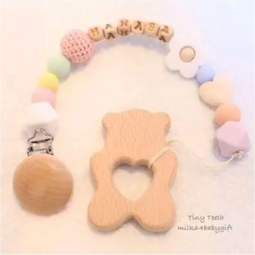 おしゃぶりホルダー ハンドメイド】歯がため♡歯固めホルダー♡パステルレインボー - メルカリ おしゃぶりホルダー ハンドメイド】歯がため♡歯固めホルダー♡パステルレインボー - メルカリ