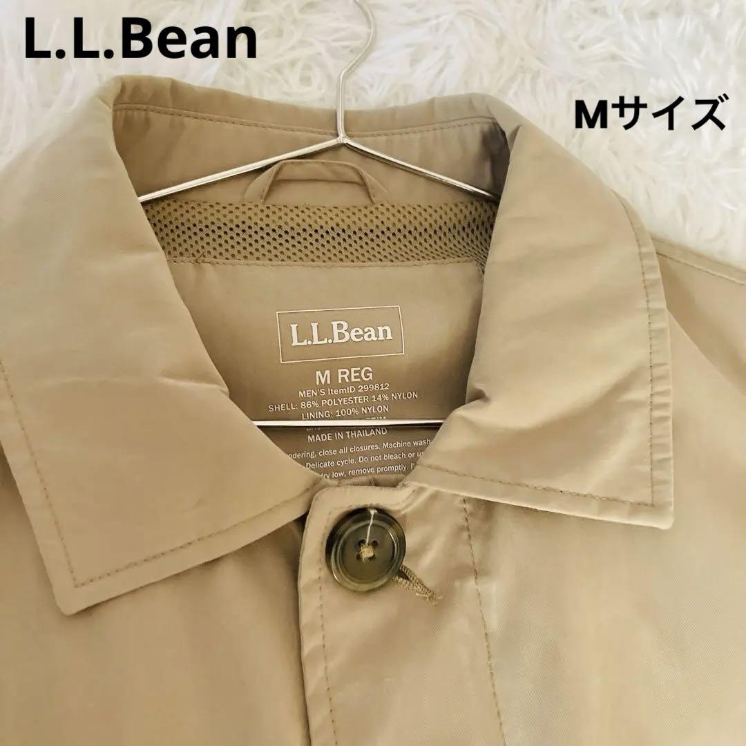 【L.L.Bean】ステンカラーコート べージュ メンズM シンプル 美品