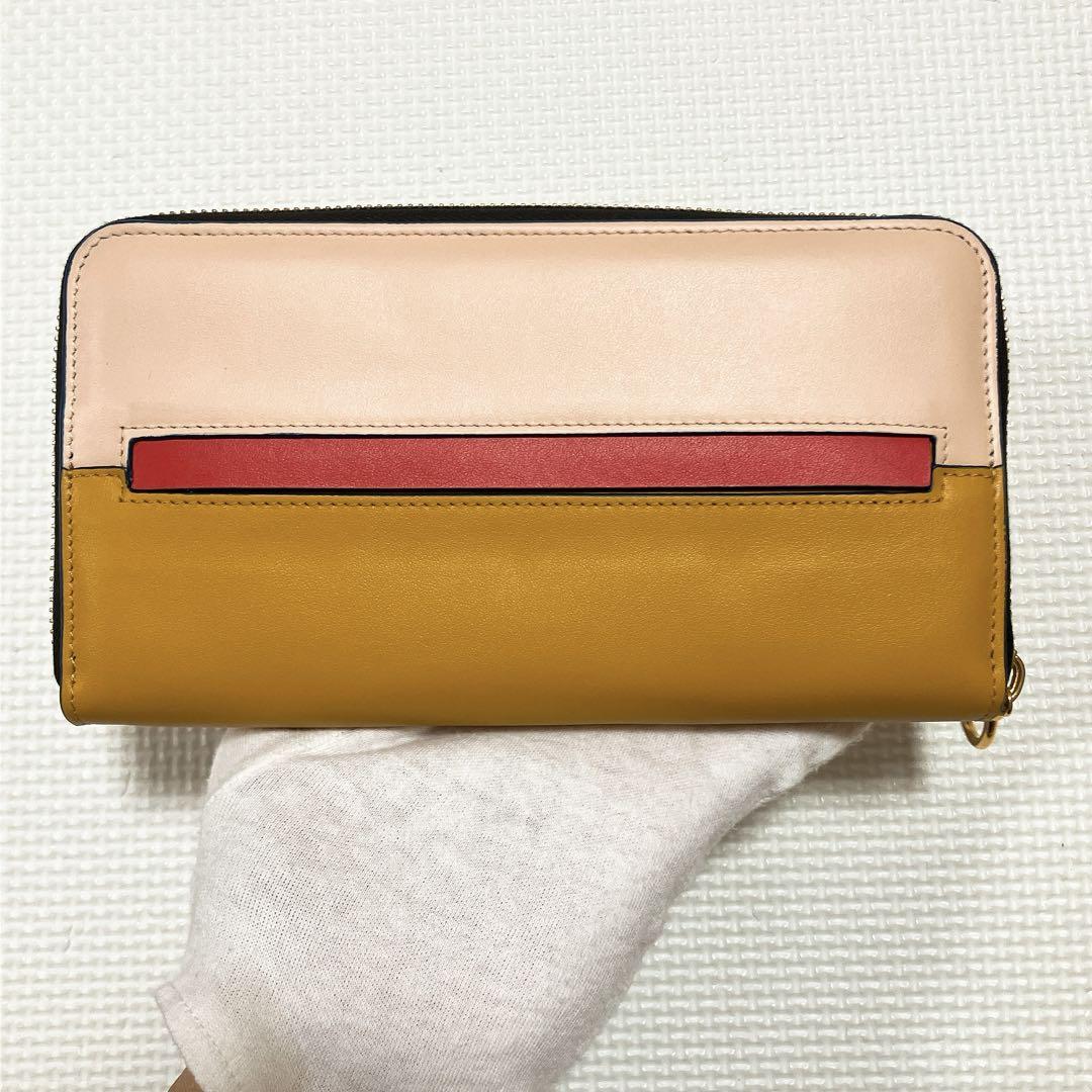 レザーラウンドジップ長財布