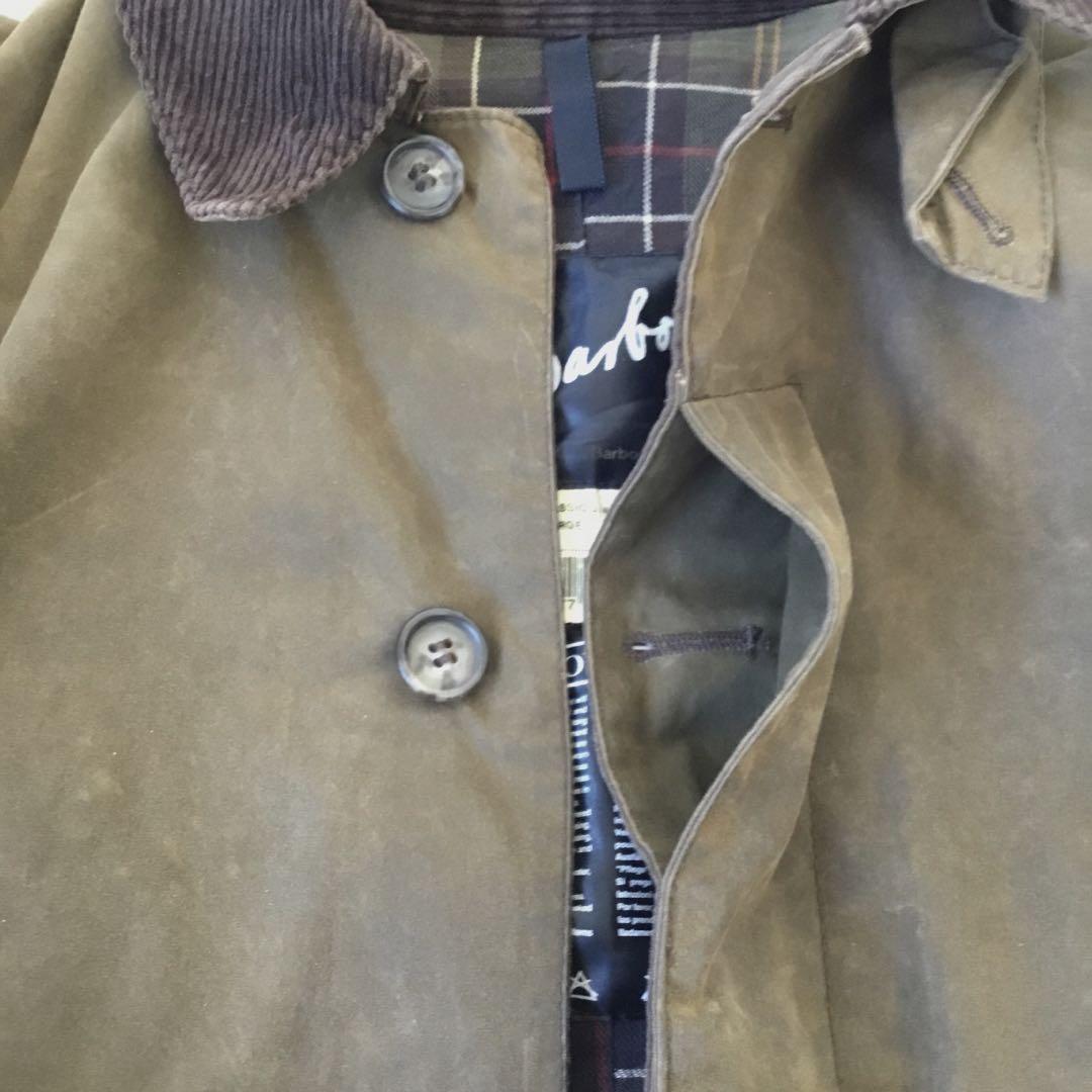 ノンダメージ『L』バブアー★美品◎３/４COAT◆セージ/００ｓ/コート