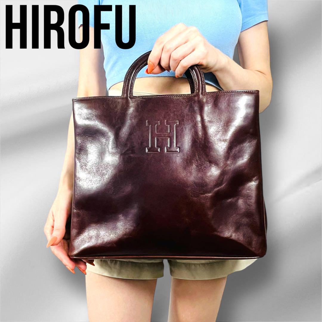 海外個人輸入 ヒロフ HIROFU ダークブラウン メルカリ - レザーハンドバッグ バッグ