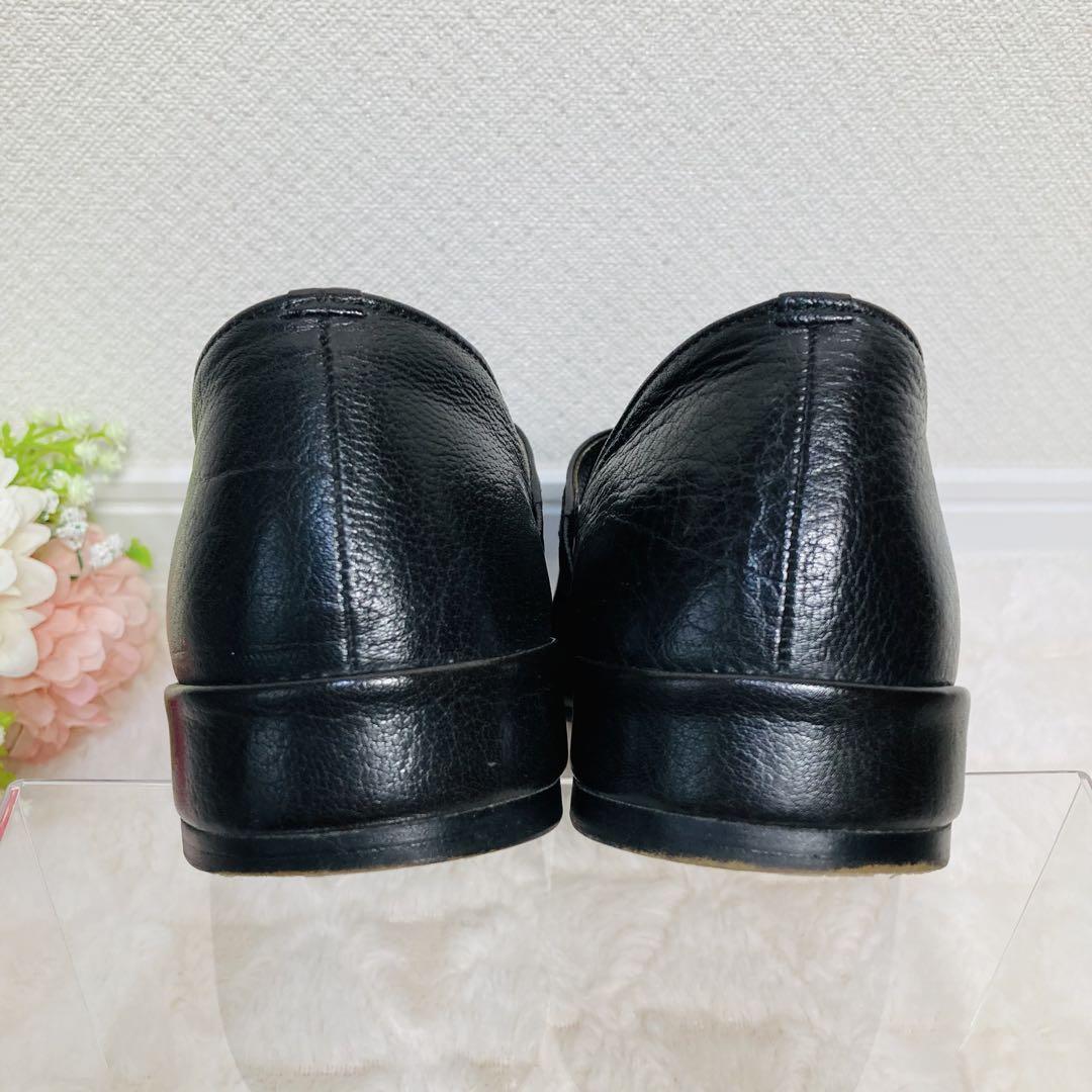 ✨美品✨SAYA サヤ　【24cm】レザーシューズ　フラットシューズ　ストラップ