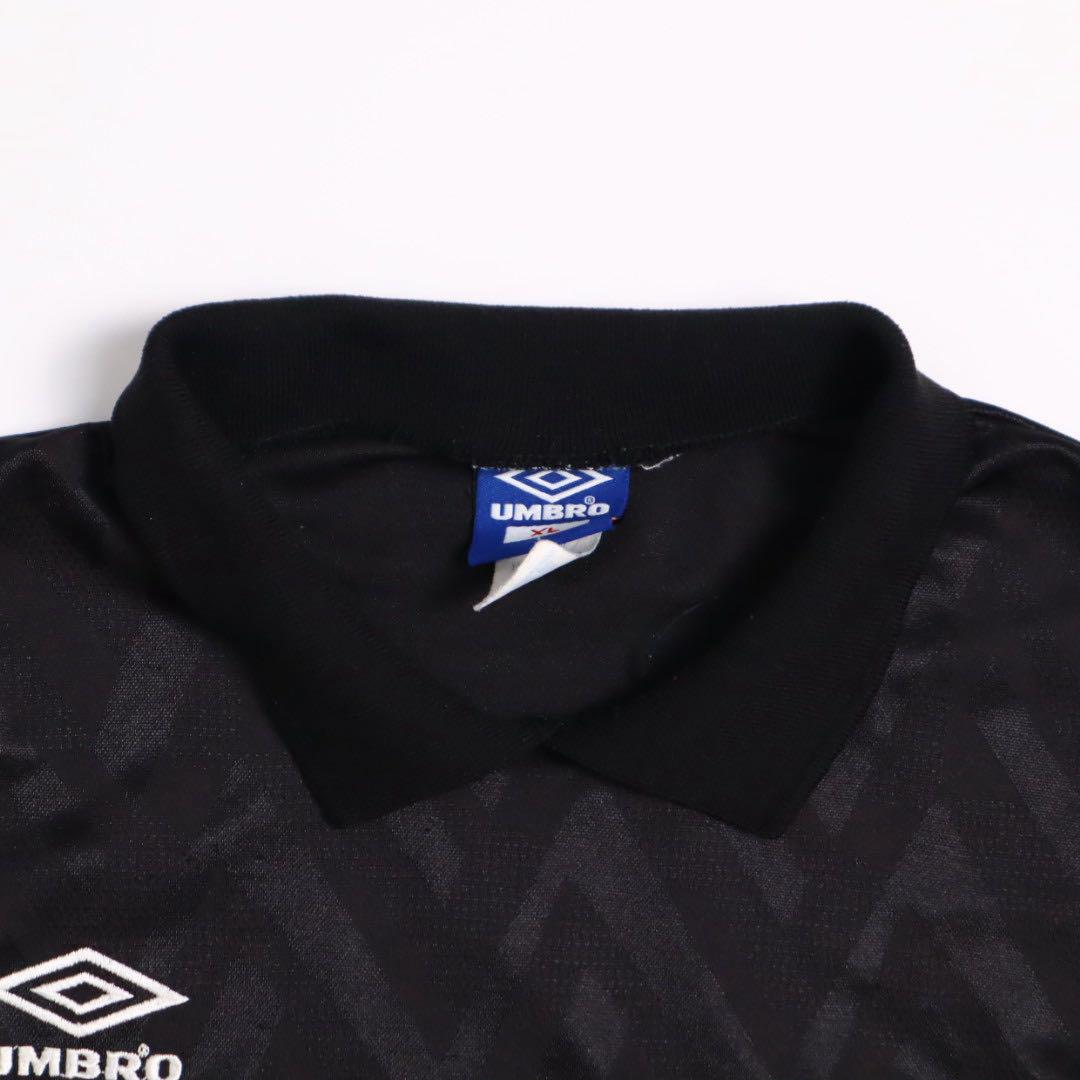 90s USA製 old umbro アンブロ 長袖 襟付 キーパーシャツ