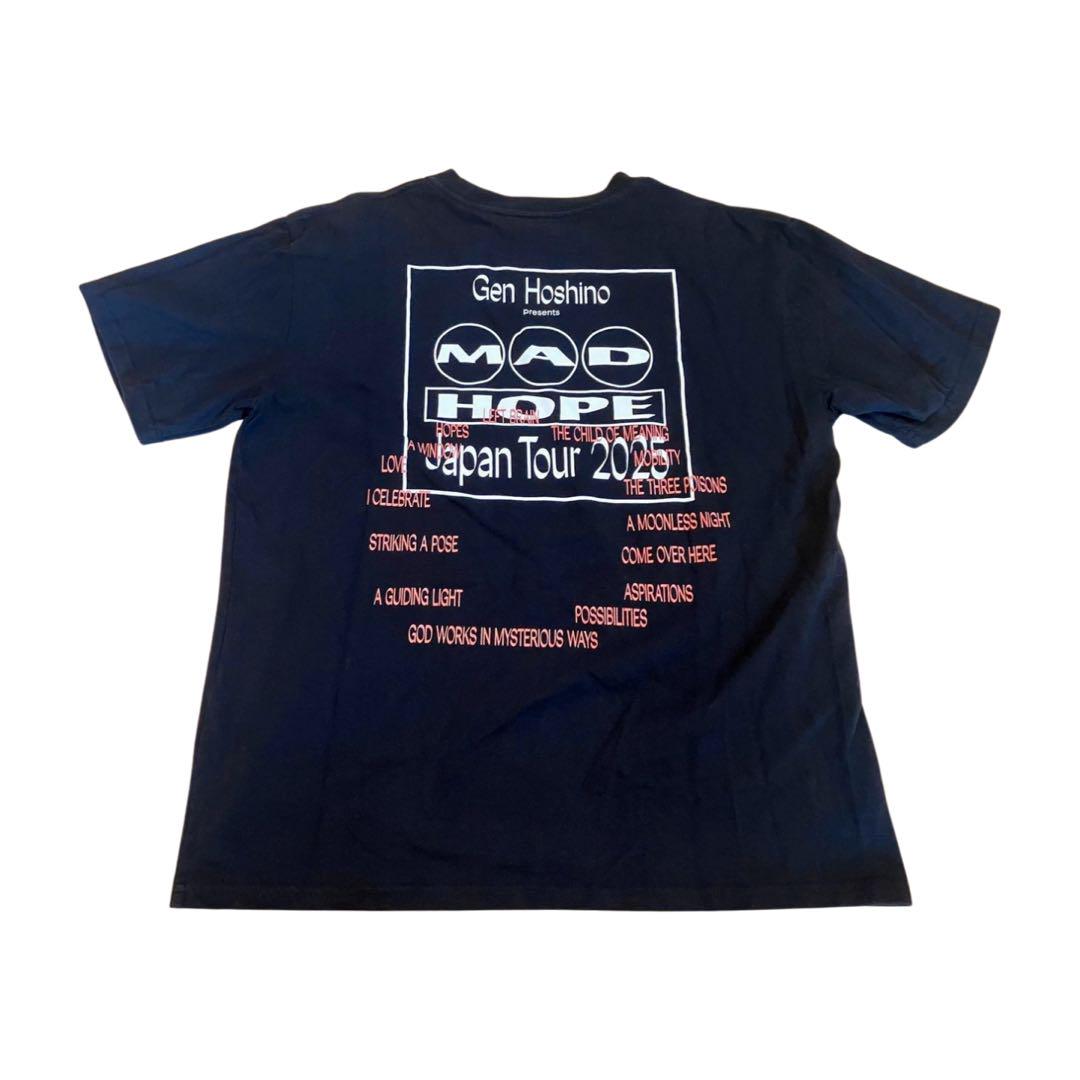 星野源　MADHOPE ツアーTシャツ ティーシャツ “MAD HOPE” クロ | MERCH | 星野源 オフィシャルサイト