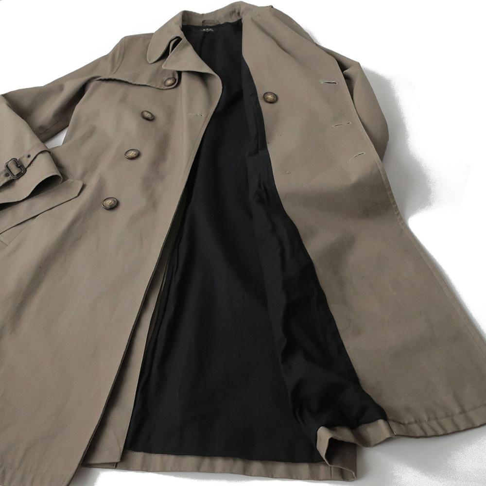APC アーペーセー ヘビーコットン トレンチコート 一枚袖