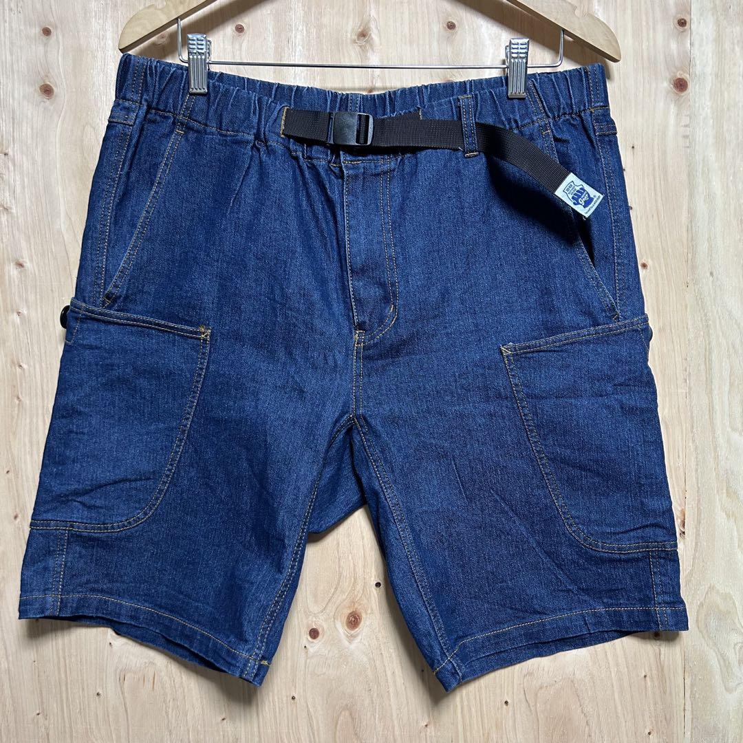 GRIP SWANYストレッチデニムハーフパンツ　L 着浅美品