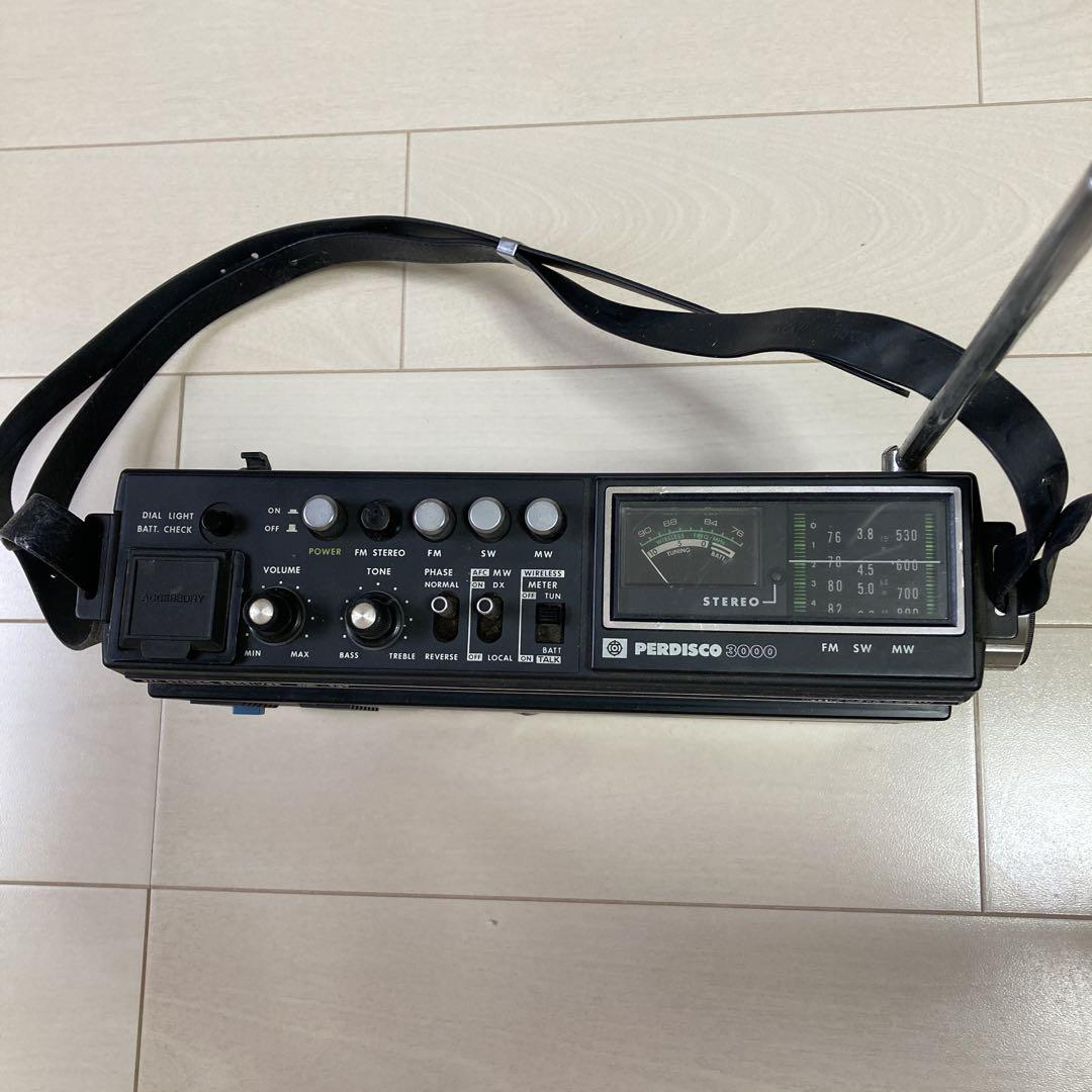 日立　パディスコ　ラジオ　KS-3000W ケース付