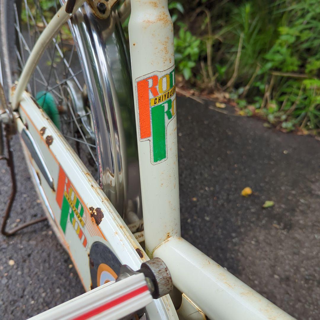 昭和レトロ　自転車　24インチ　ベース車　パンクしてます　当時物　送料別途 昭和レトロ 自転車 24インチ ベース車 パンクあり 当時物マニア