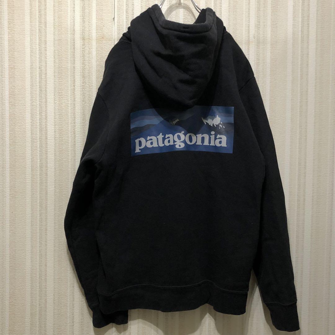 極肉厚 patagonia パタゴニア スウェットパーカー 黒
