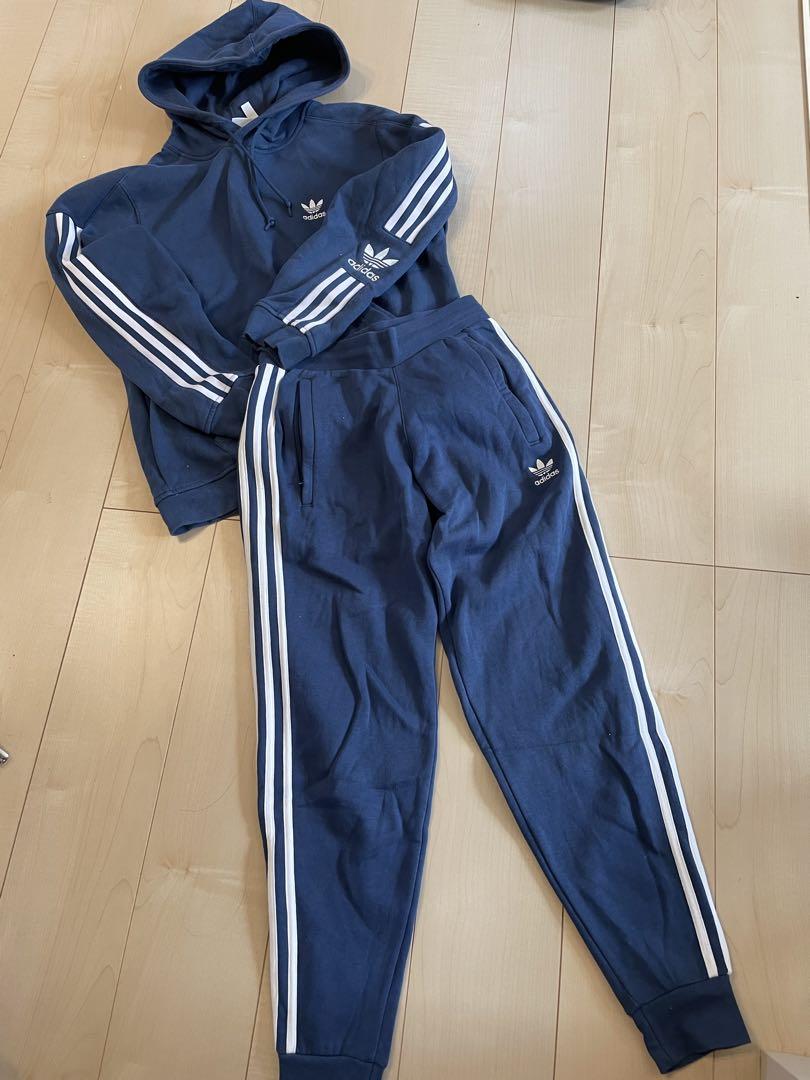 adidas アディオリ　セットアップ　上下　刺繍　フーディー パンツ セット