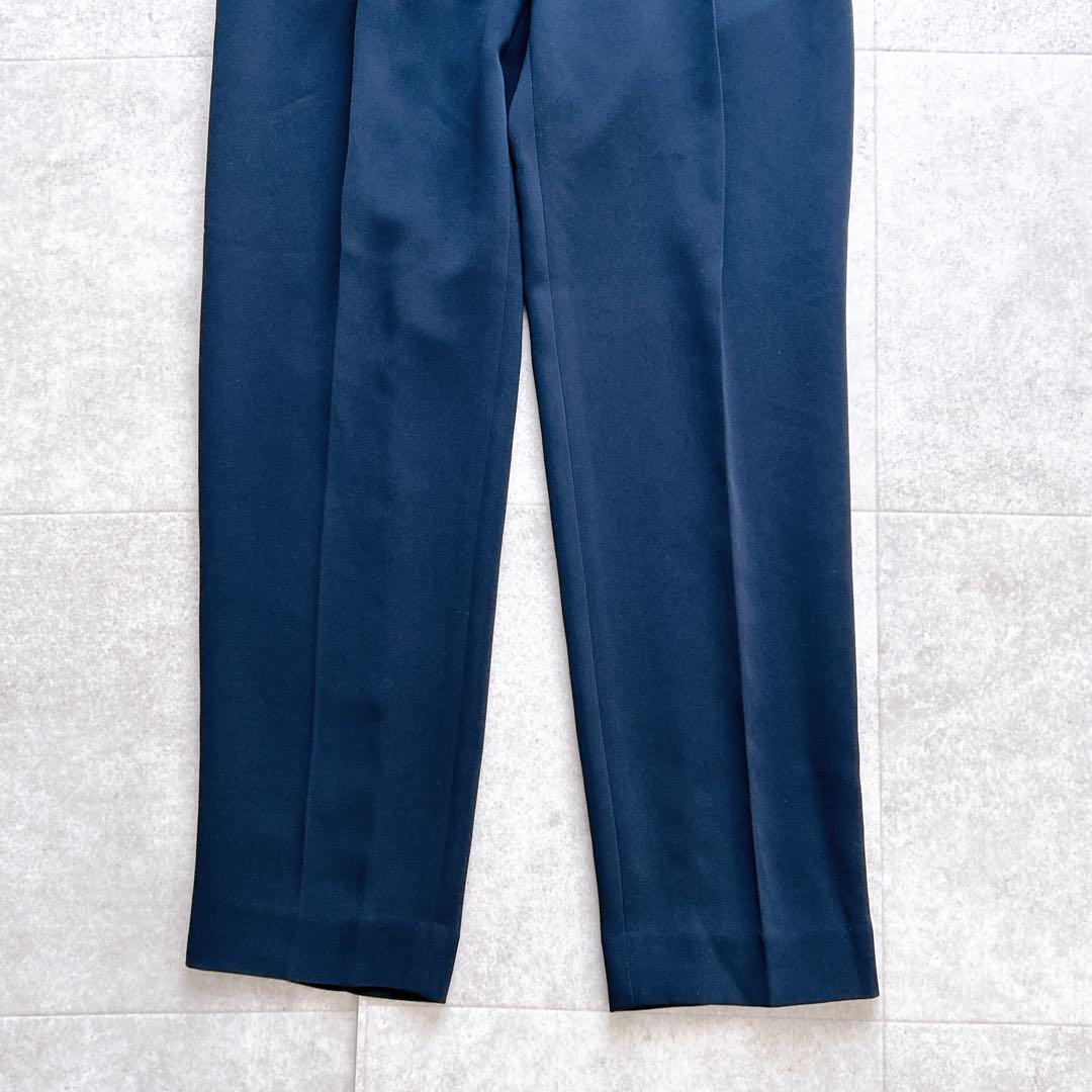 極美品✨ PLST トリアセブランド ノーカラー セットアップ 紺 M 2023