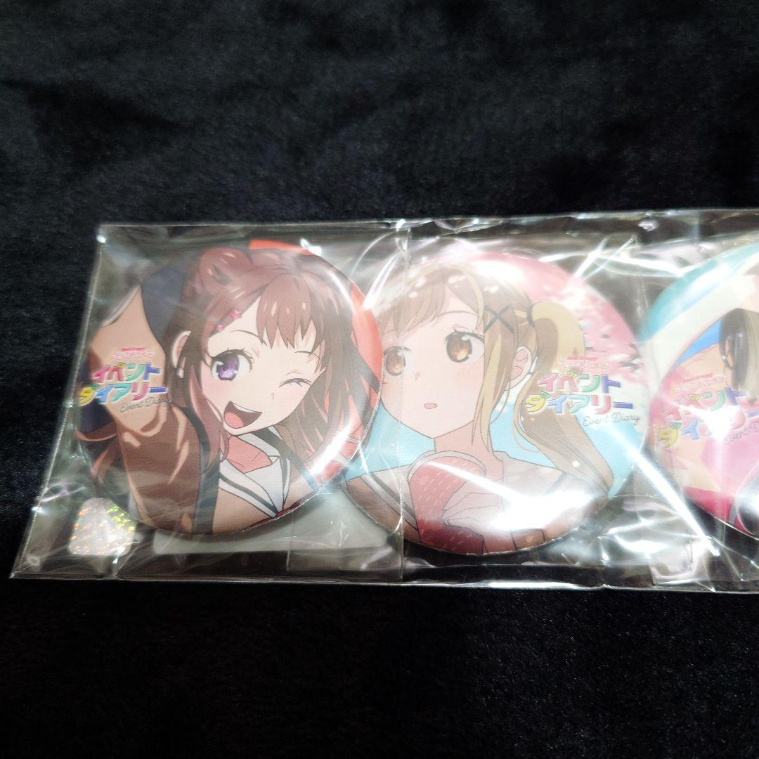バンドリ イベントダイアリー 1,2巻 + 缶バッジ5点セット