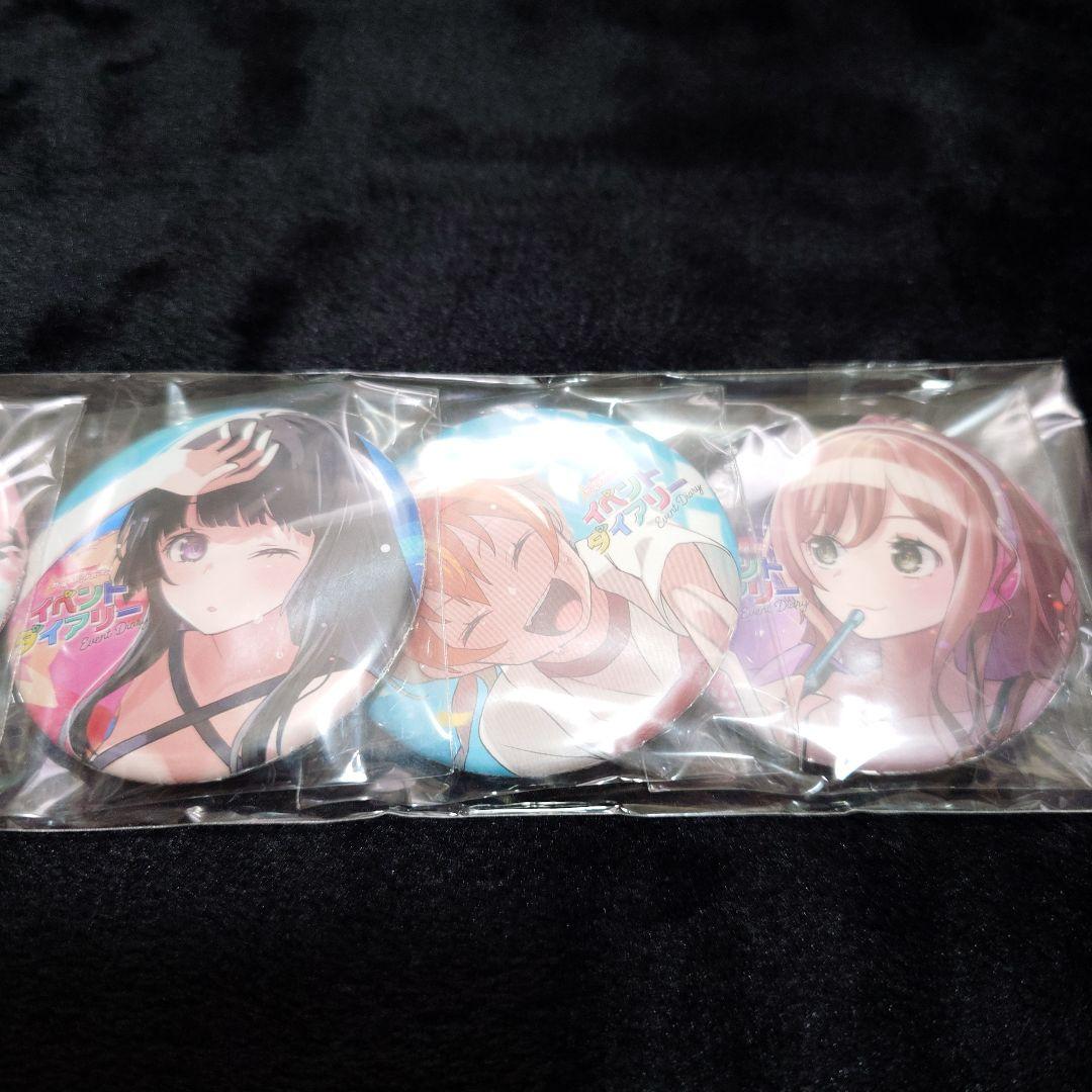 バンドリ イベントダイアリー 1,2巻 + 缶バッジ5点セット