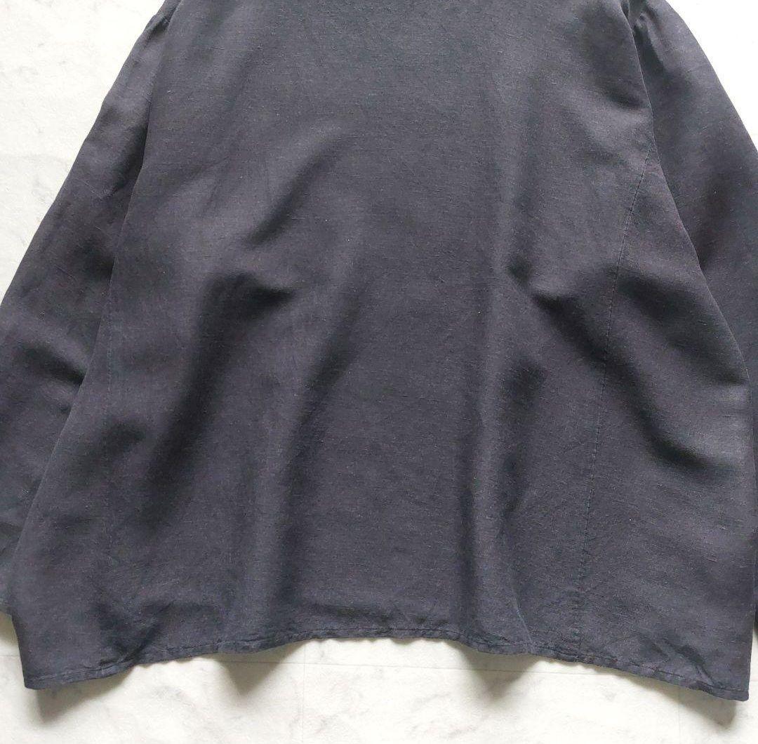 ビシュール BISHOOL レーヨンリネン プルオーバーカットソー F