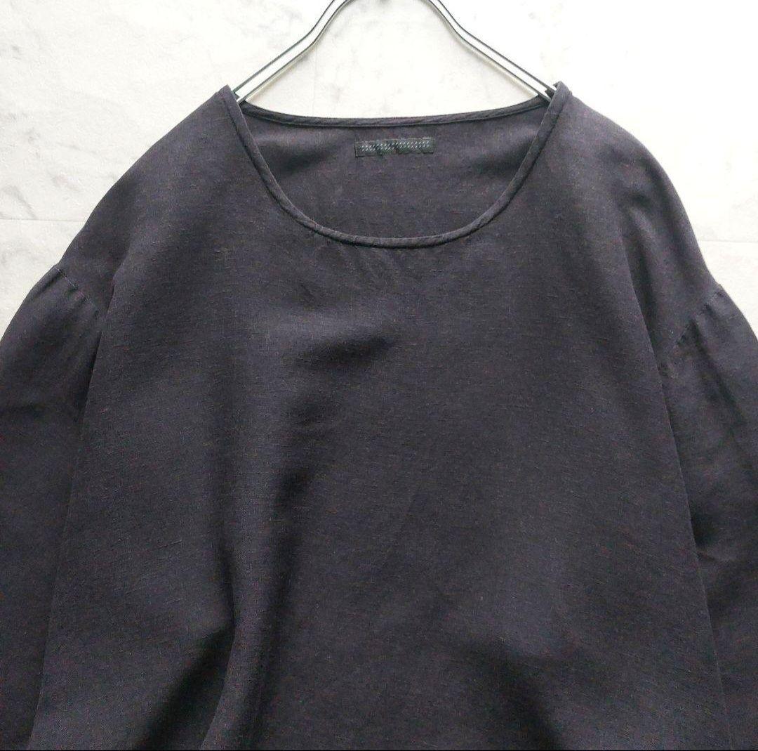 ビシュール BISHOOL レーヨンリネン プルオーバーカットソー F
