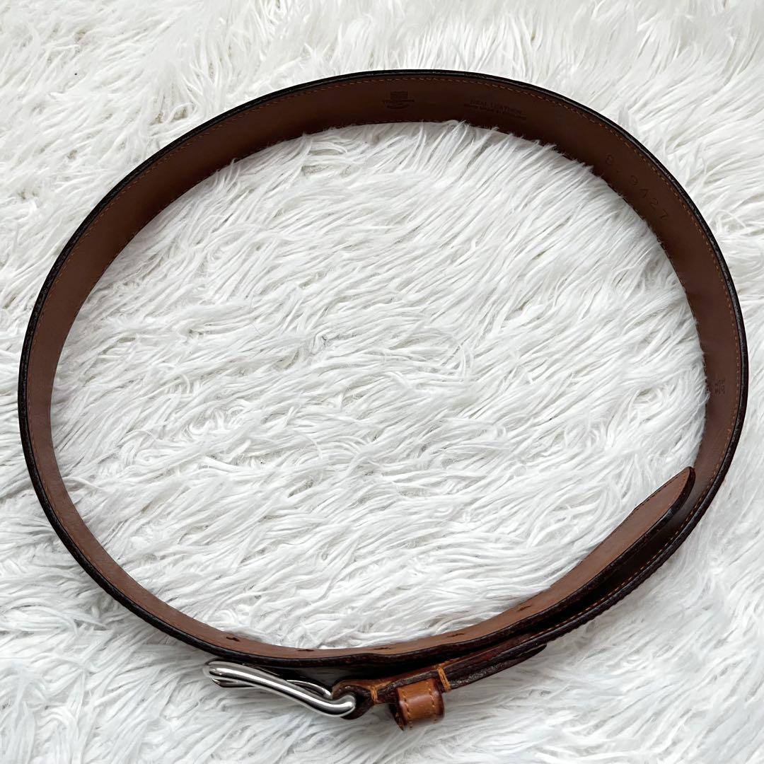 良品★whitehouse cox★廃盤品　メンズ　レザーベルト　　B.9427
