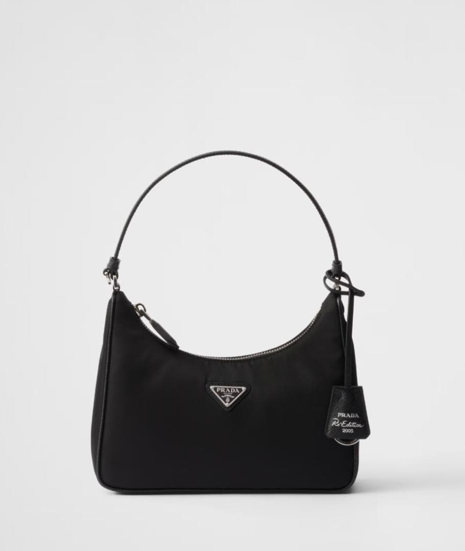 PRADA R-Edition 2005 ブラック／シルバー ハンドバッグ