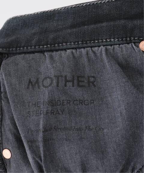 MOTHER/マザー】 FADED BLACK INSIDER CROP | coastalcareeracademy.com