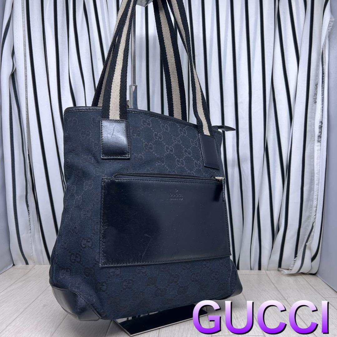 GUCCI×グッチ GG柄シェリーライントートバッグ