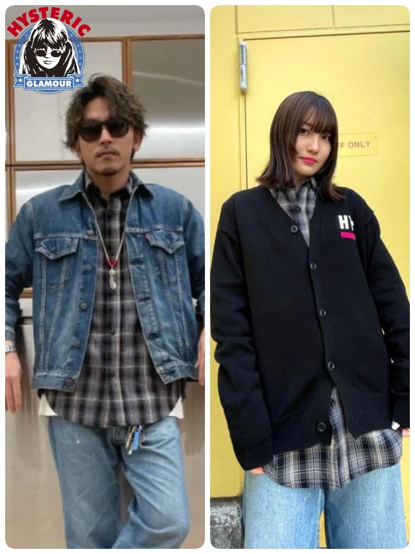 ヒステリックグラマー ワークシャツ ヘビーネルシャツ アメカジ 古着L Hysteric Glamour