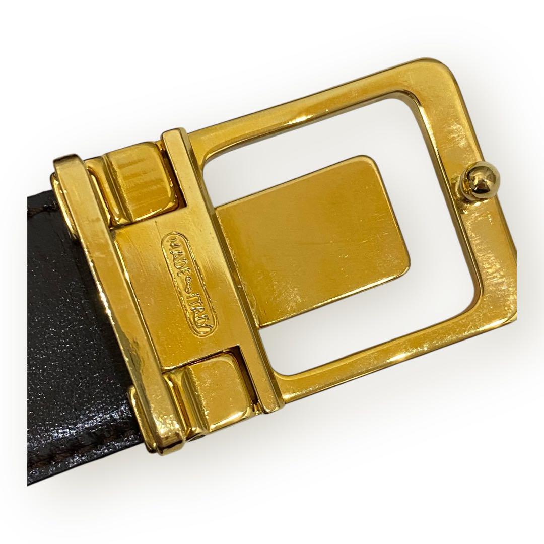 美品☆CELINE セリーヌ☆ヴィンテージ トリオンフ 本革 レザー ベルト