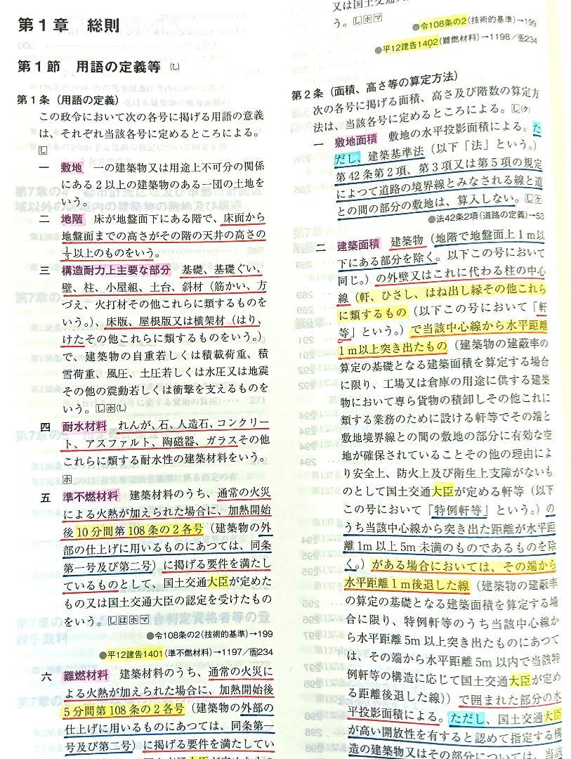 一級建築士法令集 令和7年 2025 (線引・マーキング・インデックス済)