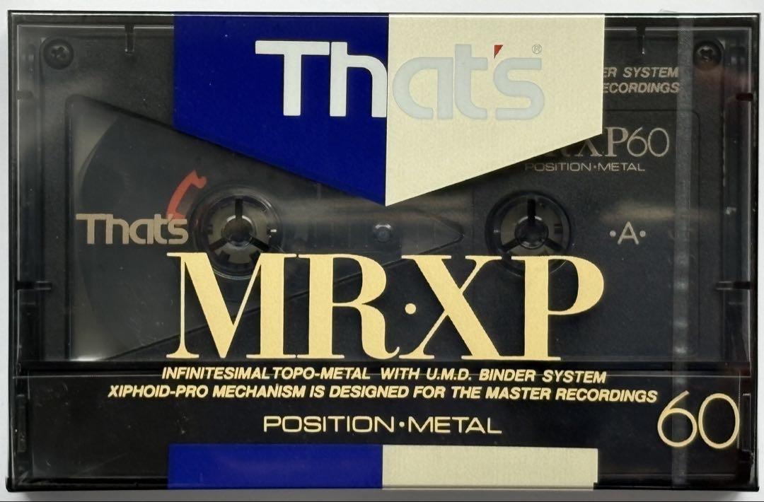 【激レア】That's MR:XP60 メタルカセットテープ 60分