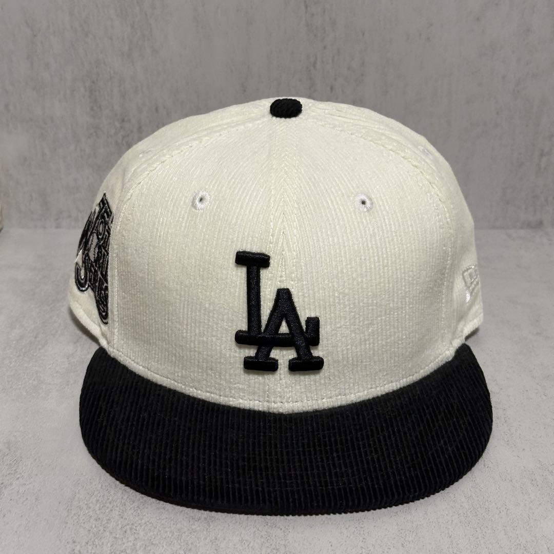 【海外限定】 ドジャース 59FIFTY ツートン コーデュロイ 75/8 ①