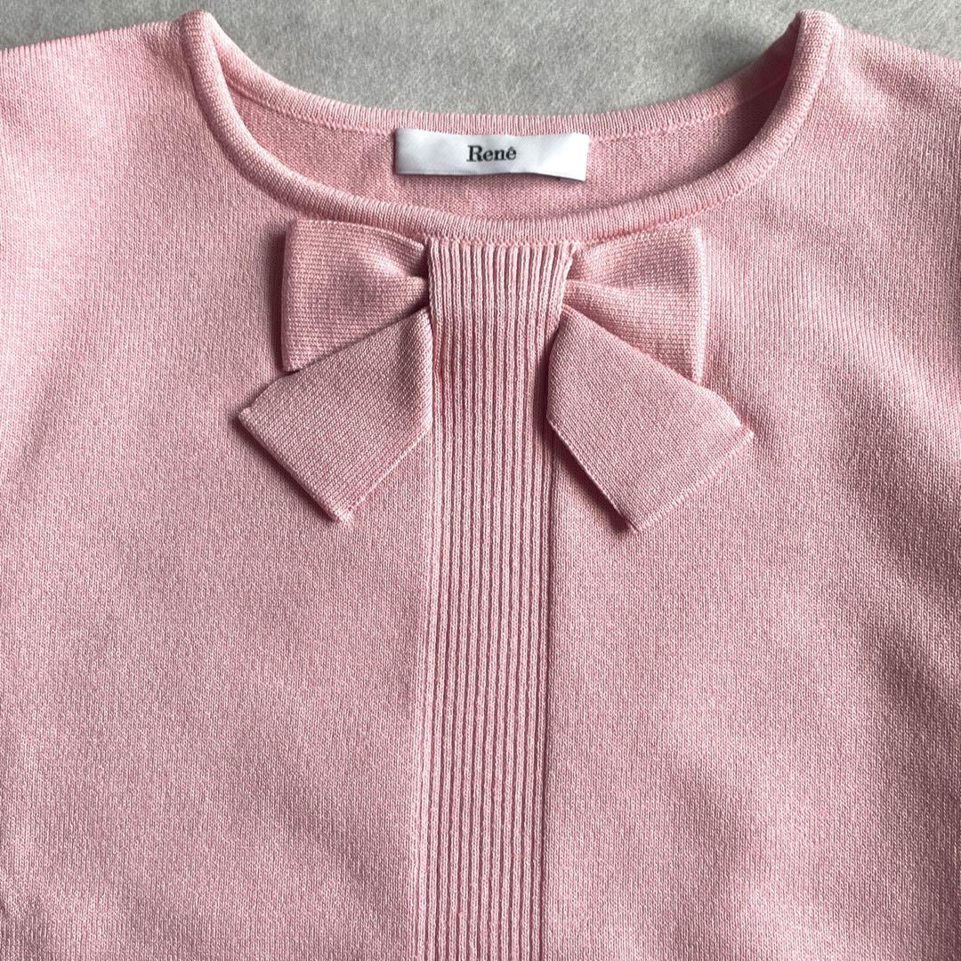 ご専用♡ルネ rene♡ 2023年 ピンクおリボン長袖ニット