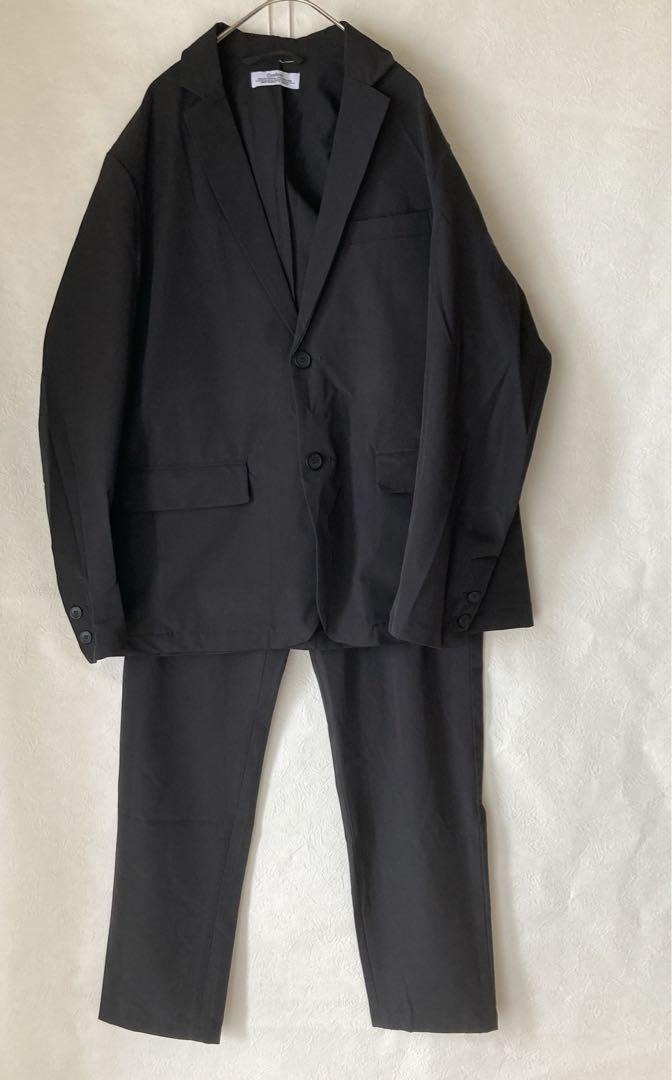 Confirm コンファーム ジャケット　パンツ　セットアップ　黒　メンズスーツ