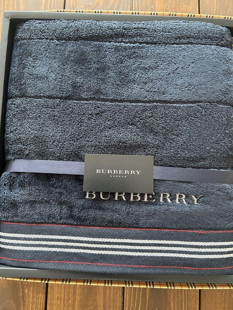 BURBERRY タオルセット ネイビー ベージュ